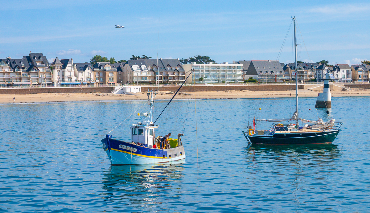 Bateaux dans la baie de Quiberon