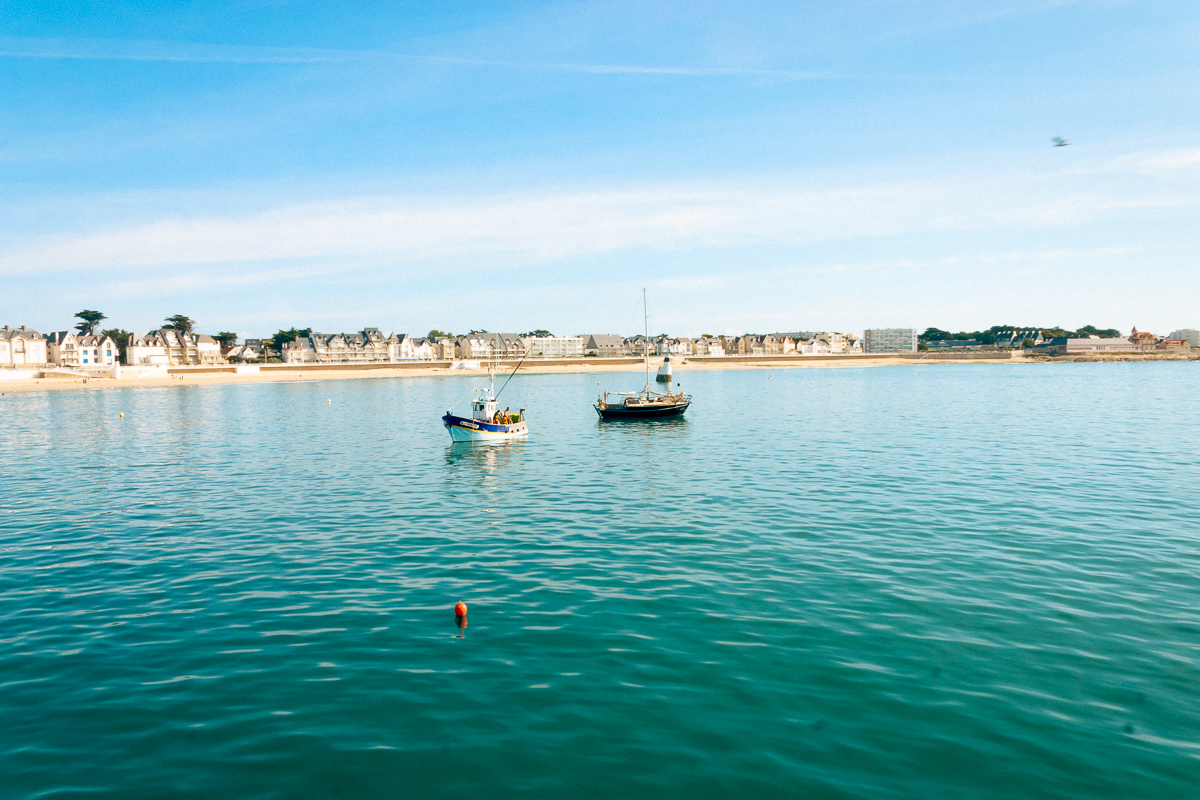 Vue sur la baie de Quiberon en Bretagne (France)