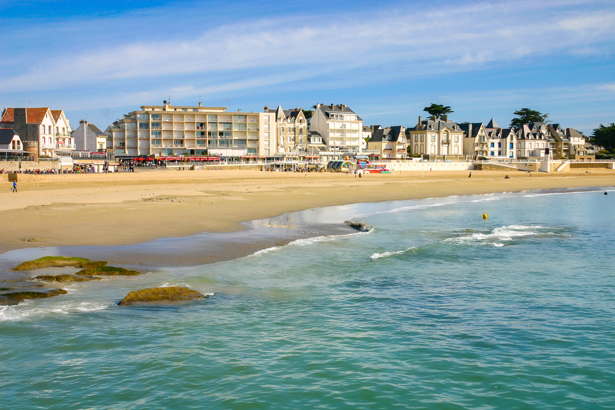 Vue sur la plage de Quiberon en Bretagne (France)